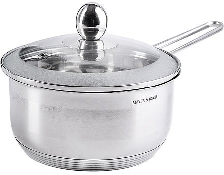 Ковш кухонный с крышкой 0,6 л из нержавеющей стали MAYER BOCH 30974 (30973)