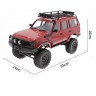 Радиоуправляемый краулер WPL C54-1 Land Cruiser LC80 красный 1:16 (WPLC54-1-RED)