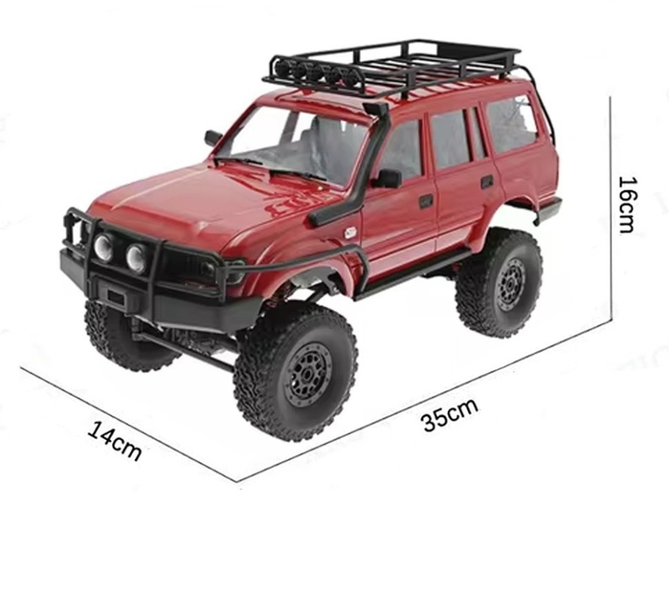 Радиоуправляемый краулер WPL C54-1 Land Cruiser LC80 красный 1:16 (WPLC54-1-RED)