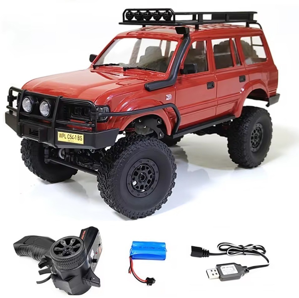 Радиоуправляемый краулер WPL C54-1 Land Cruiser LC80 красный 1:16 (WPLC54-1-RED)