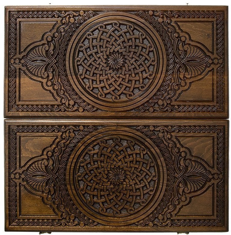 Нарды резные "Армянский узор-3"  60, Haleyan (28663)