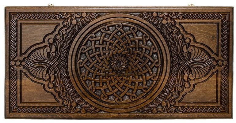 Нарды резные "Армянский узор-3"  60, Haleyan (28663)