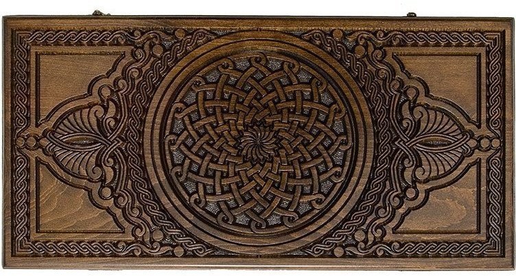 Нарды резные "Армянский узор-3"  60, Haleyan (28663)