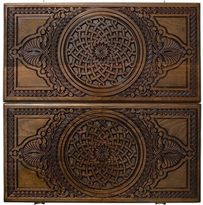 Нарды резные "Армянский узор-3"  60, Haleyan (28663)