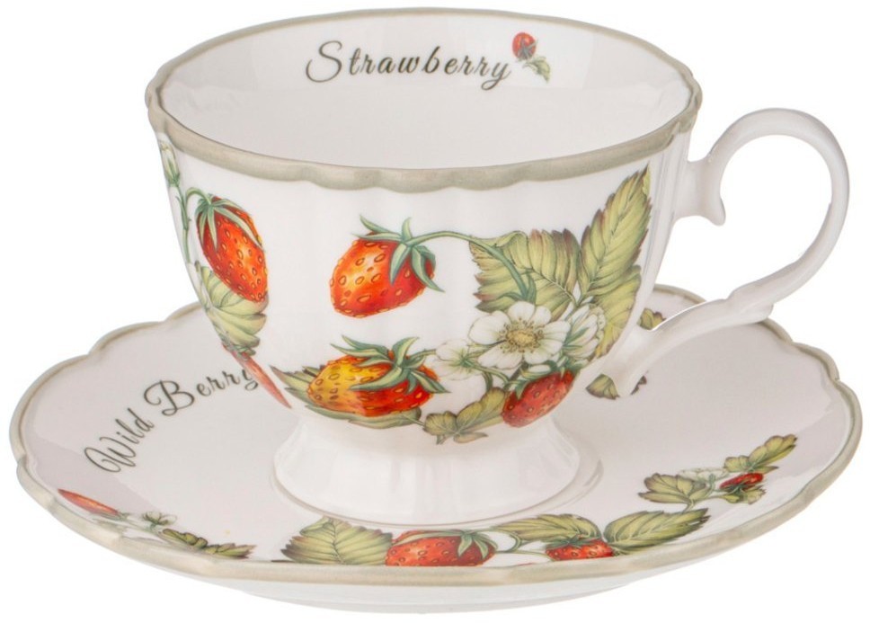 Чайный набор lefard "strawberry" на 2 пер. 4 пр. 270 мл (85-1898)