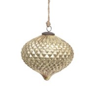 Новогодняя игрушка BL-008B, 20, стекло, Rustic gold, ROOMERS FURNITURE