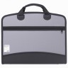 Папка-портфель пластиковая Brauberg А4+ (375х305х60 мм) 4 отделения 2 кармана серая 228685 (89552)