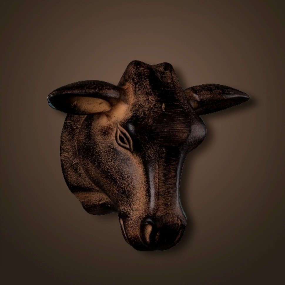 Голова быка 4094-R, металл, Bronze, ROOMERS FURNITURE