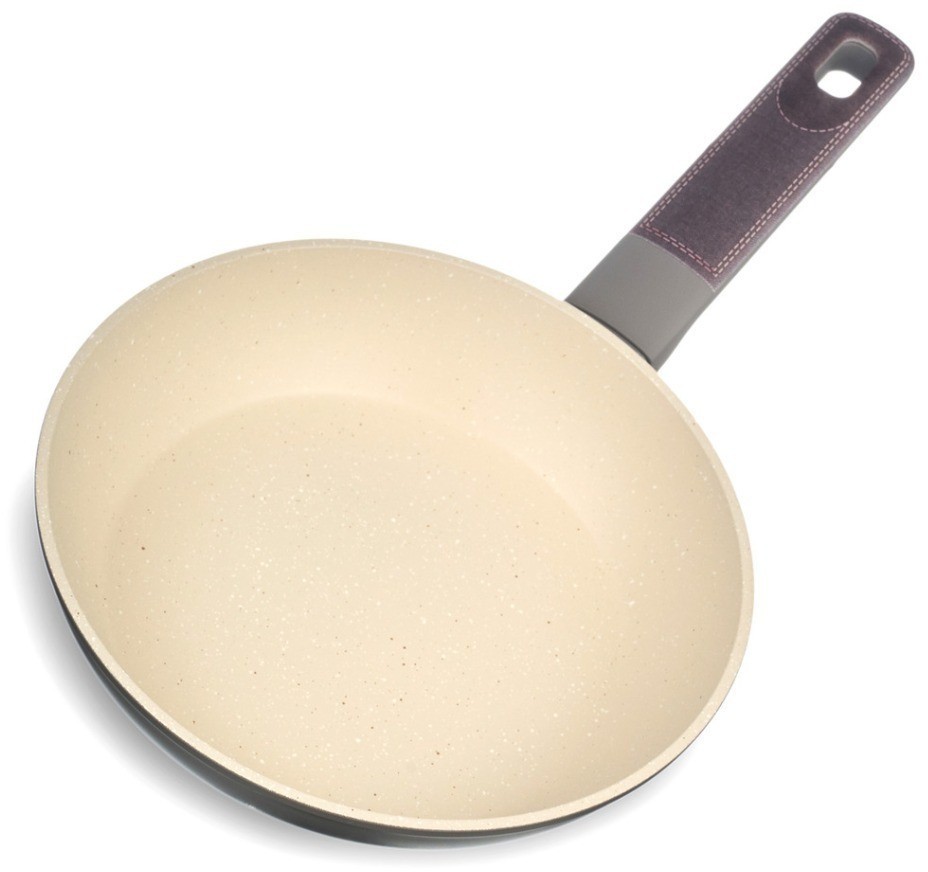 Сковорода с антипригарным покрытием pfluon marble, 20*4,5 см Agness (902-100)