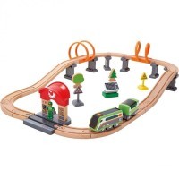 Железная дорога с поездом на солнечных батарейках (E3762_HP)