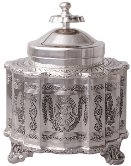 Шкатулка 9057-S, 13, никель, посеребрение, silver plated, ROOMERS TABLEWARE