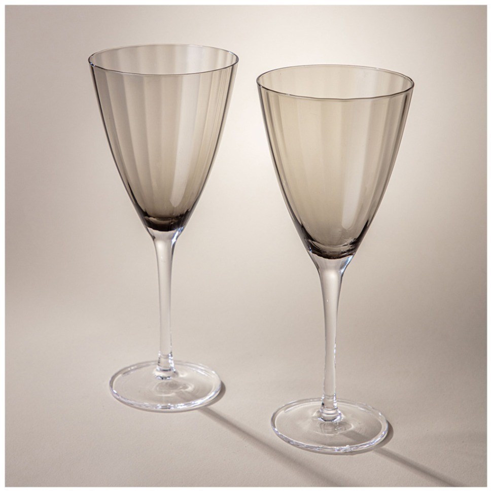 Набор бокалов для вина из 2 шт "mirage" grey 410 мл Lefard (693-020)