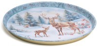 Поднос сервировочный agness &quot;зимняя сказка&quot; 33*2,1 см (898-242)