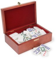 Домино в деревянной шкатулке (9 точек) (31909)