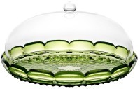 Блюдо сервировочное с крышкой vanity, D30 см, зеленое (79082)