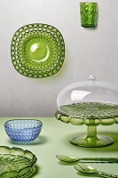 Блюдо сервировочное с крышкой vanity, D30 см, зеленое (79082)