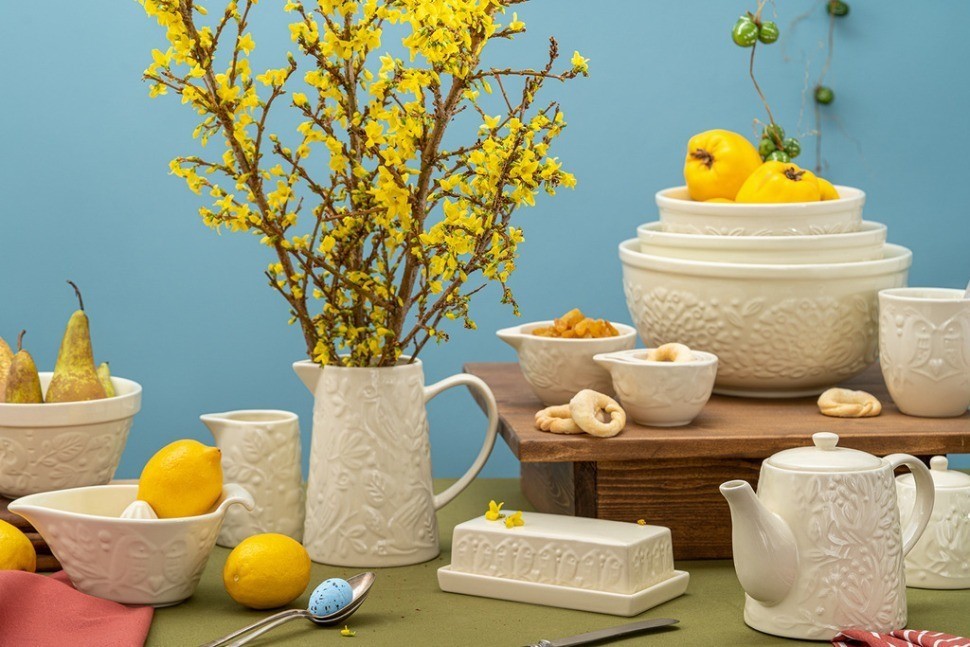 Кувшин birds of paradise, 980 мл, кремовый (75069)