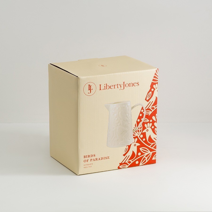Кувшин birds of paradise, 980 мл, кремовый (75069)