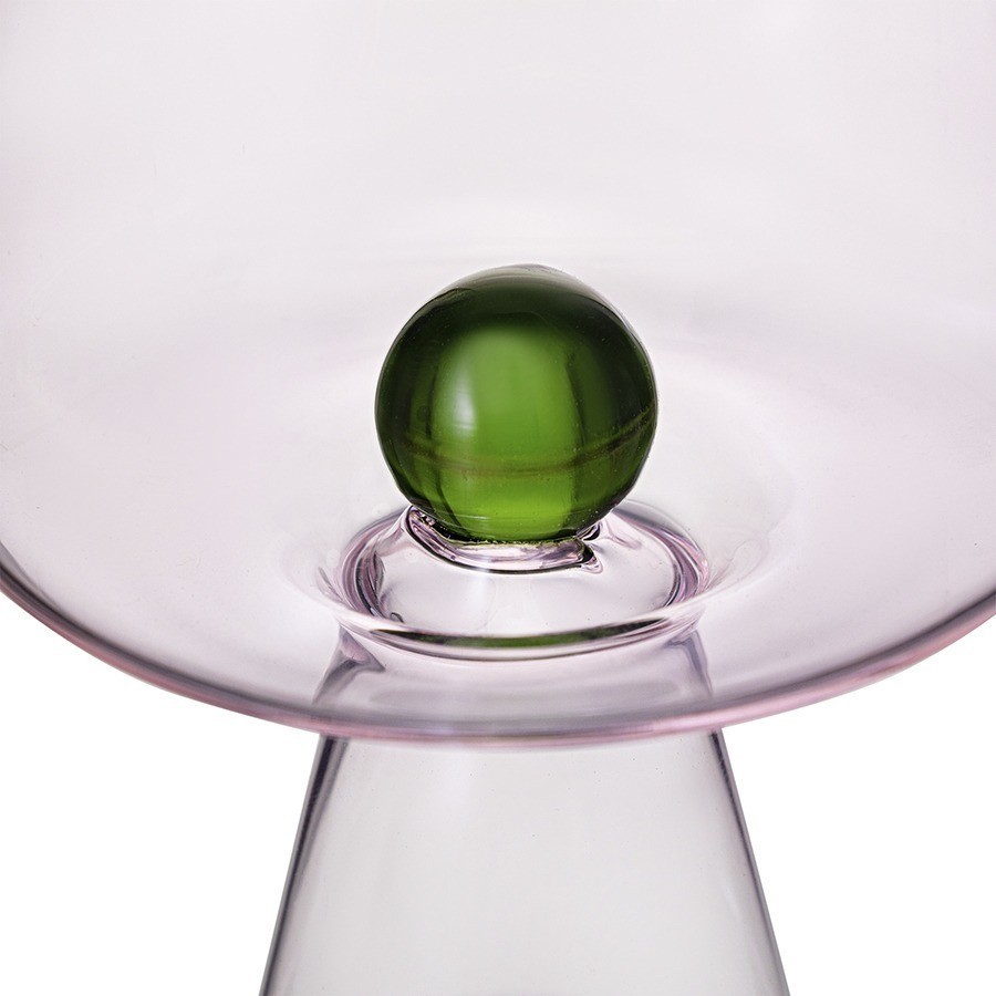 Бокал для вина orb, 400 мл, розовый/зеленый (77818)