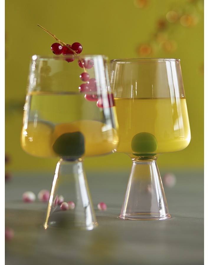 Бокал для вина orb, 400 мл, розовый/зеленый (77818)