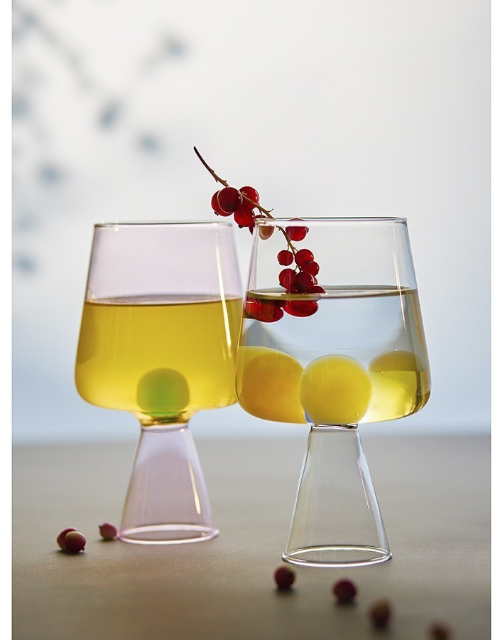Бокал для вина orb, 400 мл, розовый/зеленый (77818)