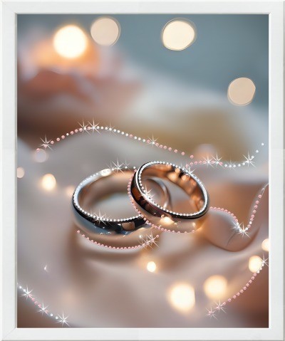 Картина Тайна двух душ с кристаллами Swarovski (2428)