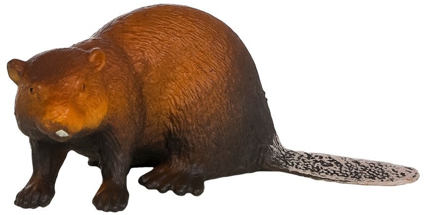 Набор фигурок животных серии "Мир диких животных": овцебык, бобер, волк, белка (набор из 5 предметов) (MM211-219)