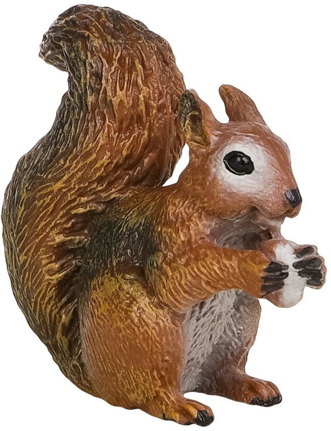 Набор фигурок животных серии "Мир диких животных": овцебык, бобер, волк, белка (набор из 5 предметов) (MM211-219)