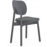 Стул с обивкой saga, рогожка, темно-серый (76424)