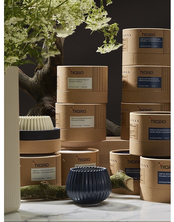 Свеча ароматическая secret santa из коллекции edge, синий, 30 ч (75664)