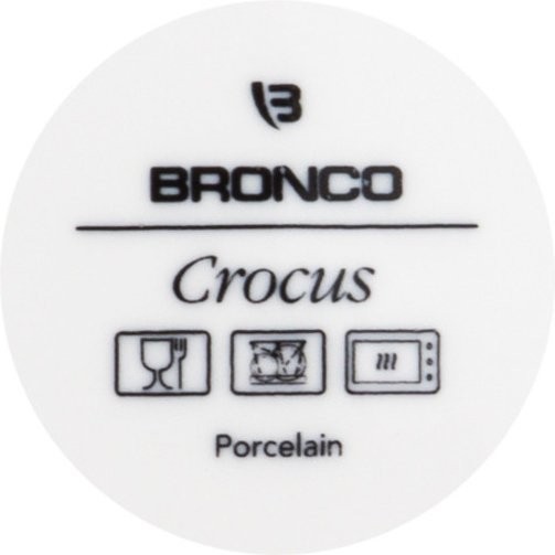 Тарелка закусочная bronco "crocus" 22 см капучино Bronco (263-1073)