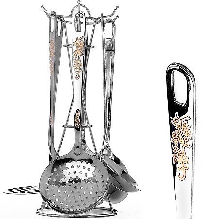 Набор кухонных принадлежностей + подставка 7 предметов MAYER BOCH (28277)