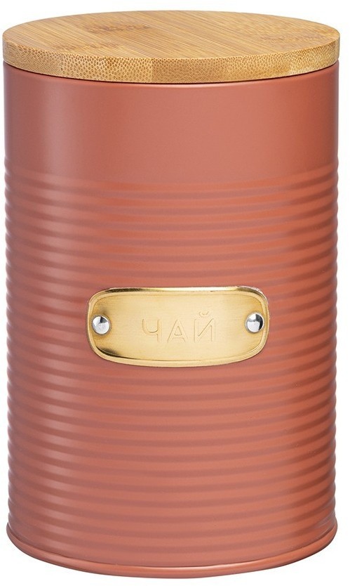 Банка для хранения чая irmel, 1,3 л, терракота (78691)