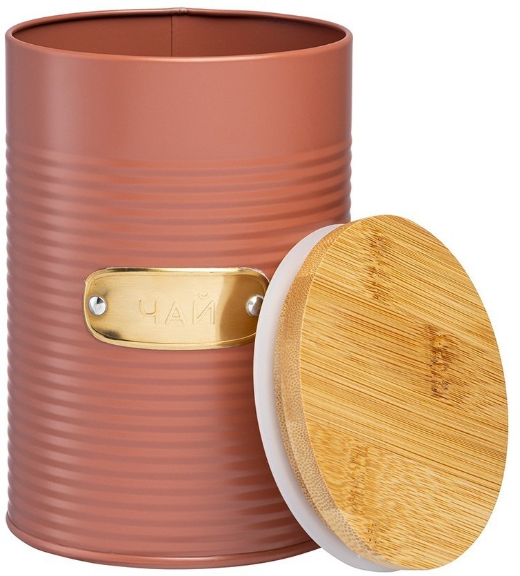 Банка для хранения чая irmel, 1,3 л, терракота (78691)
