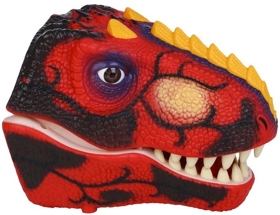 Тираннозавр (Тирекс) серии "Мир динозавров" - Игрушка на руку, генератор мыльных пузырей, красный (MM219-370)