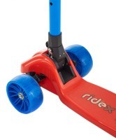 Самокат 3-колесный Juicy R 120/80 мм, красный/синий (2022972)