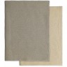 Набор из двух кухонных вязаных полотенец из коллекции essential, серое/экрю (77466)