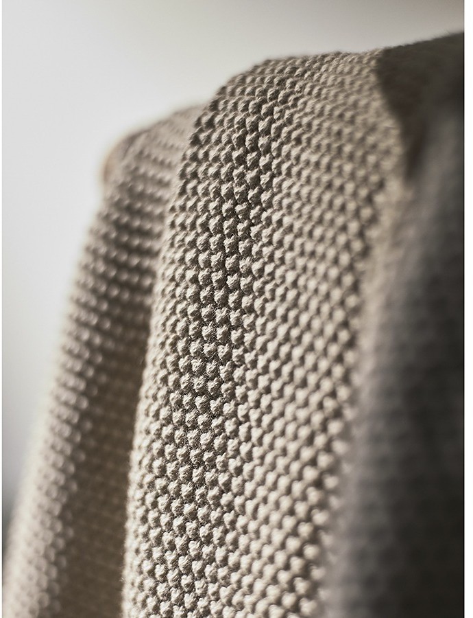 Набор из двух кухонных вязаных полотенец из коллекции essential, серое/экрю (77466)