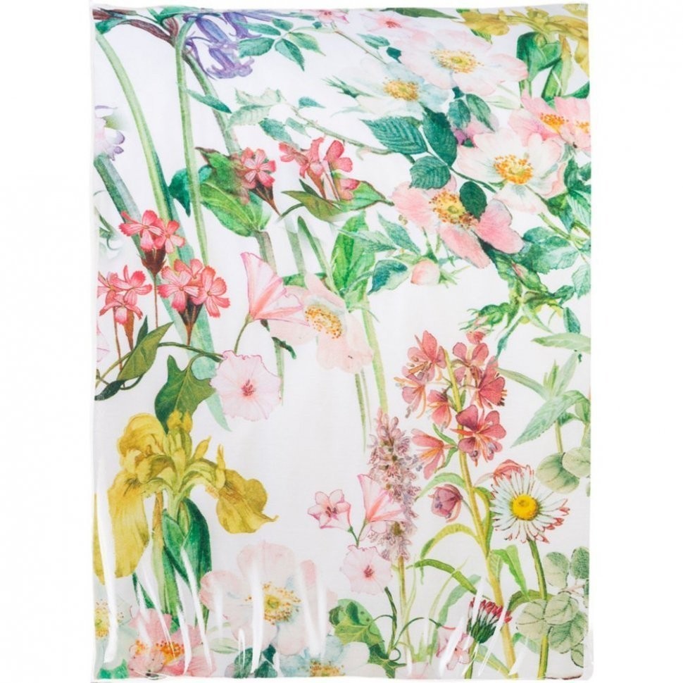 Пододеяльник евро "флёр" 200х220  см хлопок 100%, белый, сатин SANTALINO (985-618)