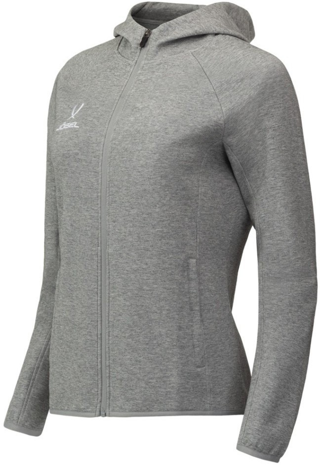 Худи на молнии женское JOGEL ESSENTIAL Athlete Hooded FZ Jacket W, серый (2111635)