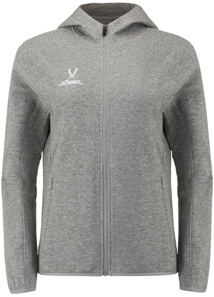 Худи на молнии женское JOGEL ESSENTIAL Athlete Hooded FZ Jacket W, серый (2111635)