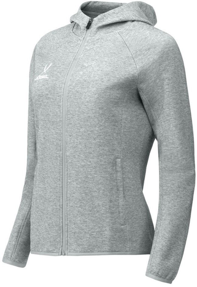 Худи на молнии женское JOGEL ESSENTIAL Athlete Hooded FZ Jacket W, серый (2111635)
