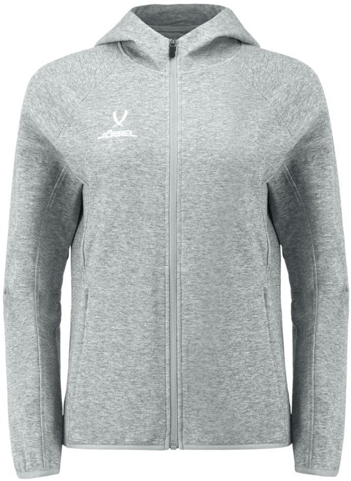 Худи на молнии женское JOGEL ESSENTIAL Athlete Hooded FZ Jacket W, серый (2111635)