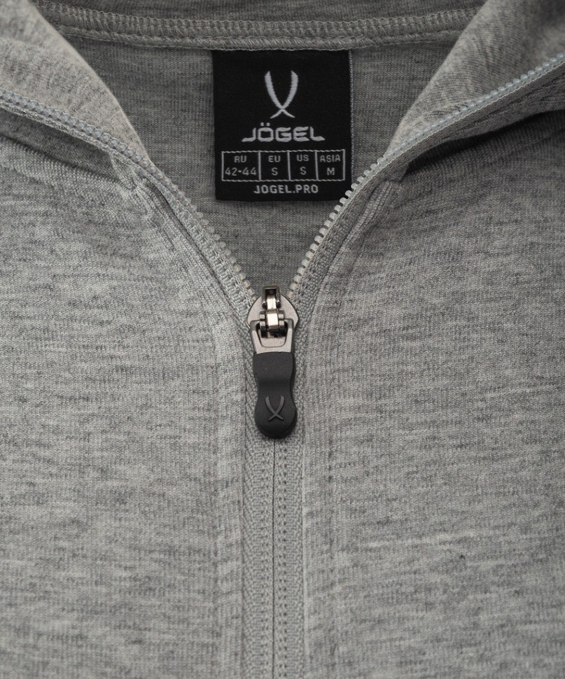 Худи на молнии женское JOGEL ESSENTIAL Athlete Hooded FZ Jacket W, серый (2111635)