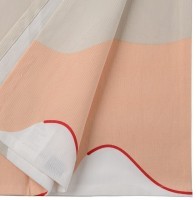 Скатерть из хлопка бежевого цвета с авторским принтом из коллекции freak fruit, 170х250 см (69820)