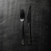 Вилка десертная 207200513170000001, нержавеющая сталь 18/10, PVD, Black, HERDMAR