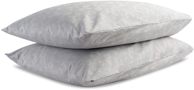 Набор из двух наволочек из сатина с жаккардовым рисунком Ягоды тайги из коллекции russian north, 70х70 см (73255)