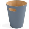 Корзина для мусора woodrow, 7,5 л, серо-голубая (78708)
