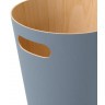Корзина для мусора woodrow, 7,5 л, серо-голубая (78708)