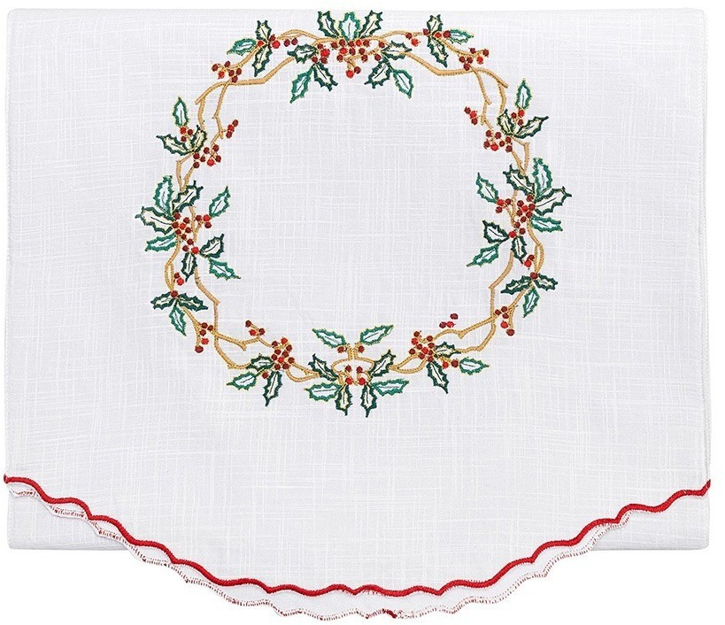 Дорожка на стол festive wreath из коллекции new year essential, 45х150 см (77777)